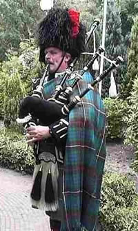 A piper in the Netherlands